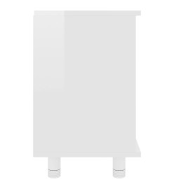 Armoire de salle de bain Blanc brillant 60x32x53,5 cm Aggloméré