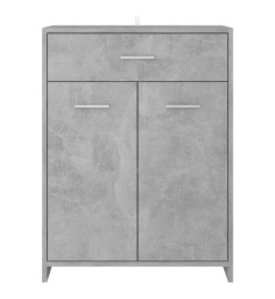 Armoire de salle de bain Gris béton 60x33x80 cm Aggloméré