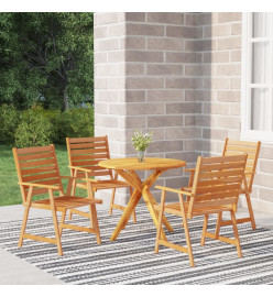 Ensemble de salle à manger de jardin 5 pcs Bois d'acacia solide
