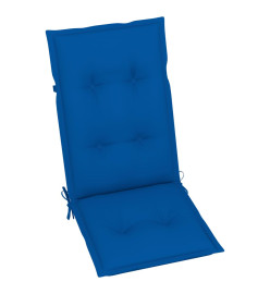 Chaises inclinables de jardin 3 pcs avec coussins Bois d'acacia