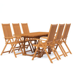 Ensemble de salle à manger de jardin 7 pcs Bois d'acacia massif