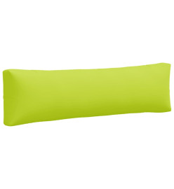 Coussins de palette 2 pcs vert vif tissu