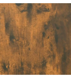 Armoire à miroir de salle de bain Chêne fumé 80x20,5x64 cm Bois