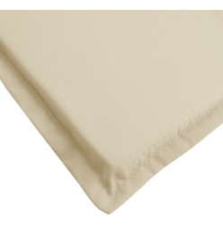 Coussin de chaise longue beige 200x70x3 cm tissu oxford