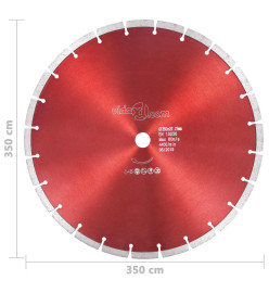 Disque de coupe diamanté Acier 350 mm