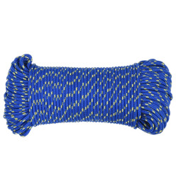 Corde de bateau Bleu 4 mm 25 m Polypropylène