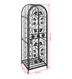 Casier à bouteilles pour 45 bouteilles Métal