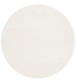 Dessus de table Blanc Ø90x2,5 cm Bois de pin massif