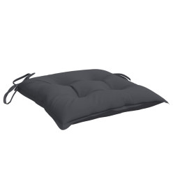 Coussins de chaise 6 pcs anthracite 40x40x7 cm