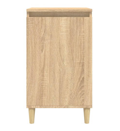 Table de chevet chêne sonoma 40x35x70 cm bois d'ingénierie