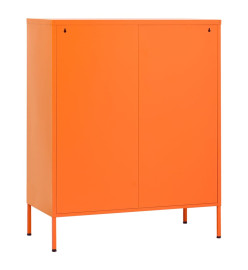 Armoire de rangement Orange 80x35x101,5 cm Acier