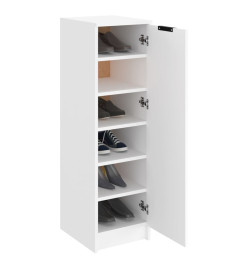 Armoire à chaussures Blanc 30x35x100 cm Bois d'ingénierie