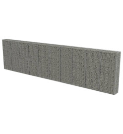 Mur à gabion avec couvercles Acier galvanisé 600 x 30 x 150 cm