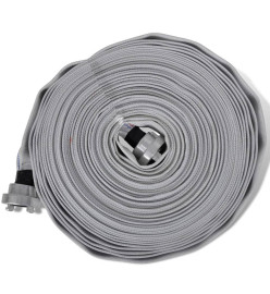 Tuyau d'incendie plat 30 m avec raccords D-Storz 1 pouce