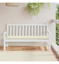 Coussin de banc de jardin crème 150x50x3 cm tissu oxford