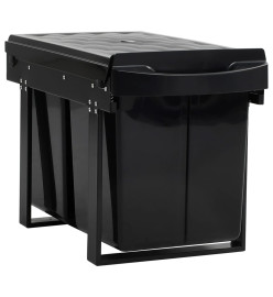 Poubelle amovible de cuisine Fermeture en douceur 48 L