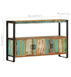 Buffet 120x30x75 cm Bois de récupération solide