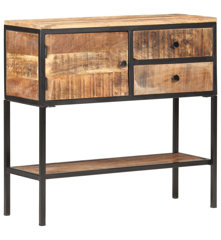 Buffet 85x30x80 cm Bois de manguier brut