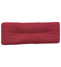 Coussins de palette 3 pcs rouge bordeaux tissu