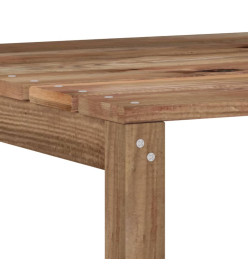 Canapés centraux palette de jardin 2 pcs Marron Pin imprégné