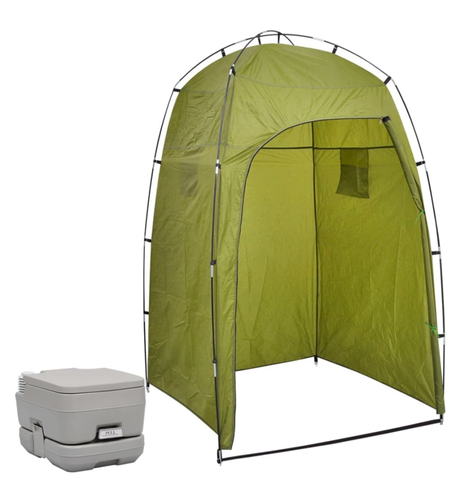 Toilette portable de camping avec tente 10+10 L