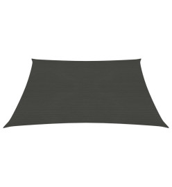 Voile d'ombrage 160 g/m² Anthracite 4x4 m PEHD