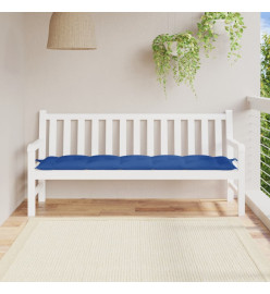 Coussin de banc de jardin bleu 180x50x7 cm tissu oxford