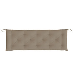 Coussins de banc de jardin 2 pcs taupe 150x50x7 cm tissu Oxford