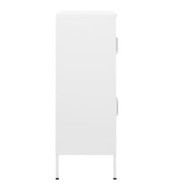 Armoire de rangement Blanc 80x35x101,5 cm Acier