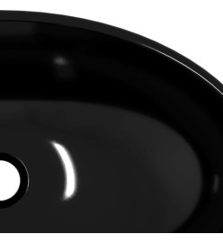 Lavabo Verre trempé 54,5x35x15,5 cm Noir