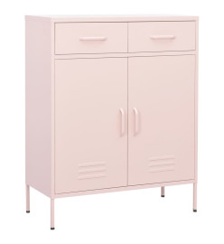 Armoire de rangement Rose 80x35x101,5 cm Acier