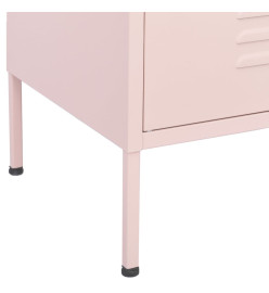 Armoire de rangement Rose 80x35x101,5 cm Acier