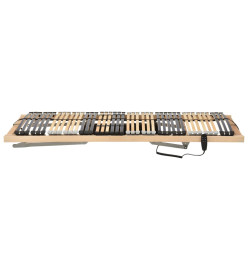 Sommier à lattes électrique avec 42 lattes 7 zones 80x200 cm