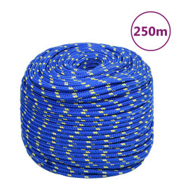 Corde de bateau Bleu 6 mm 250 m Polypropylène