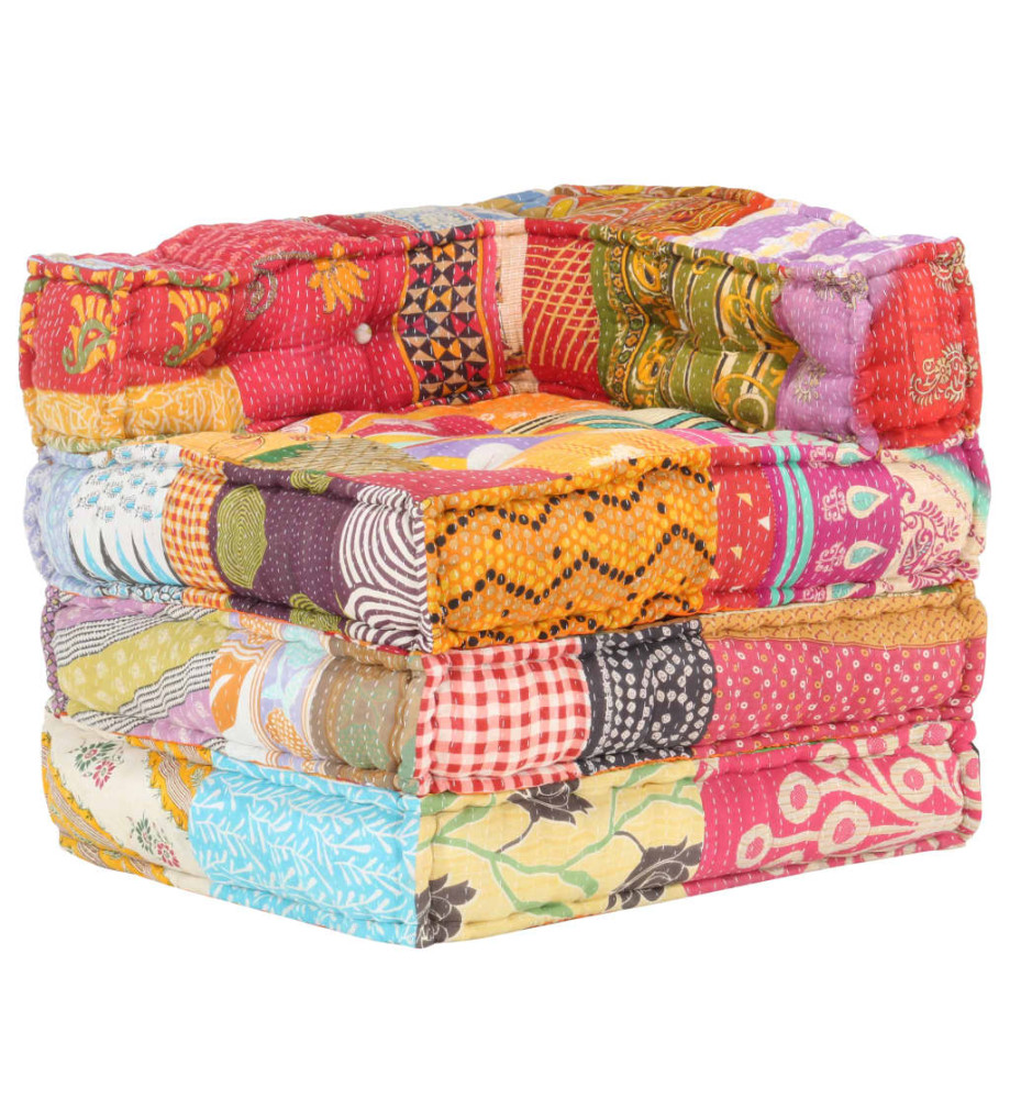 Pouf modulaire Patchwork Tissu