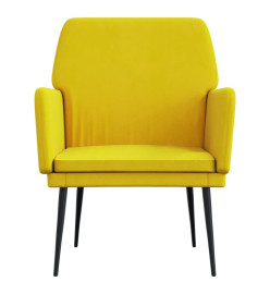 Fauteuil Jaune 62x79x79 cm Velours