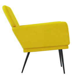 Fauteuil Jaune 62x79x79 cm Velours