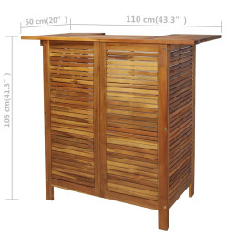 Table et chaises de bar 3 pcs Bois d'acacia massif