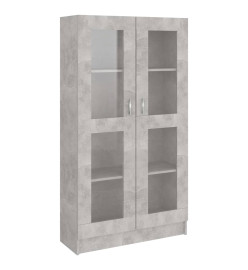 Armoire à vitrine Gris béton 82,5x30,5x150 cm Aggloméré