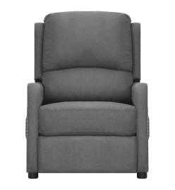 Fauteuil électrique de massage Gris clair Tissu