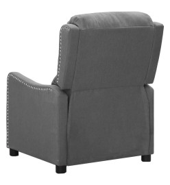 Fauteuil électrique de massage Gris clair Tissu