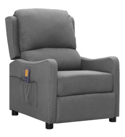 Fauteuil de massage Gris clair Tissu