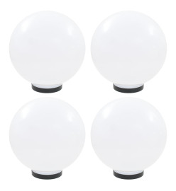 Lampes à LED sous forme de boule 4 pcs Sphérique 30 cm PMMA