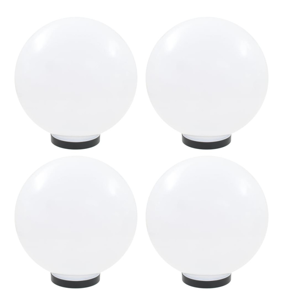 Lampes à LED sous forme de boule 4 pcs Sphérique 30 cm PMMA