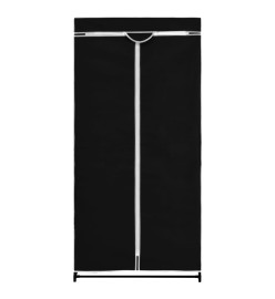 2 pcs Garde-robes Noir 75x50x160 cm