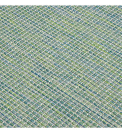 Tapis à tissage plat d'extérieur 160x230 cm Turquoise