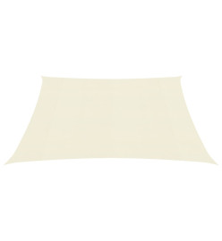 Voile d'ombrage 160 g/m² Crème 3x3 m PEHD