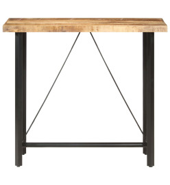 Table de bar 120x58x107 cm Bois de manguier brut