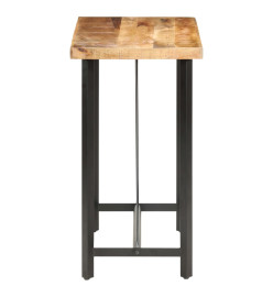 Table de bar 120x58x107 cm Bois de manguier brut