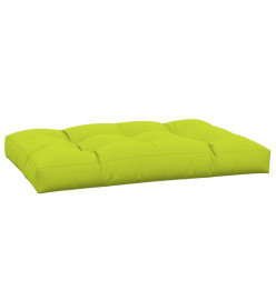 Coussin de palette vert vif 120x80x12 cm tissu